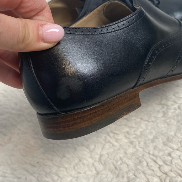 Hermès Men’s Black Leather Loafers EU 41.5 US 8.5 Lace-Up Dress Business‎ Shoes - Picture 7 of 14